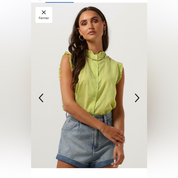 Circle of Trust Tops - Circle Of Trust - Cristel Blouse Blouses Lime - M